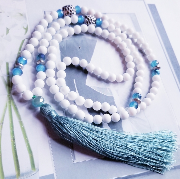 SOLD Mala Prayer Sincerity Tassel Mala Necklace πΏβ - Picture 1 of 5